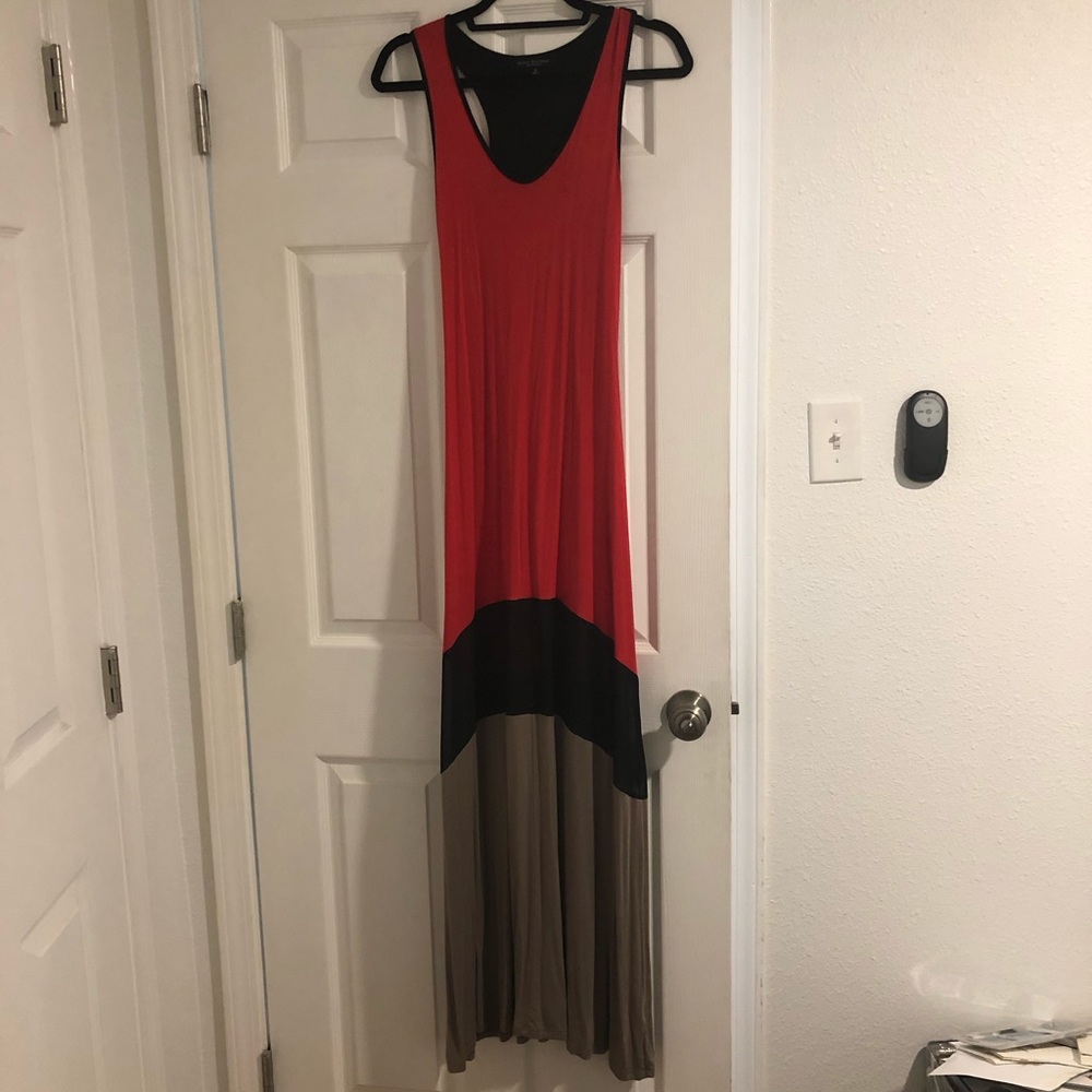 Color block maxi dress
